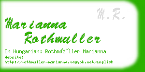 marianna rothmuller business card